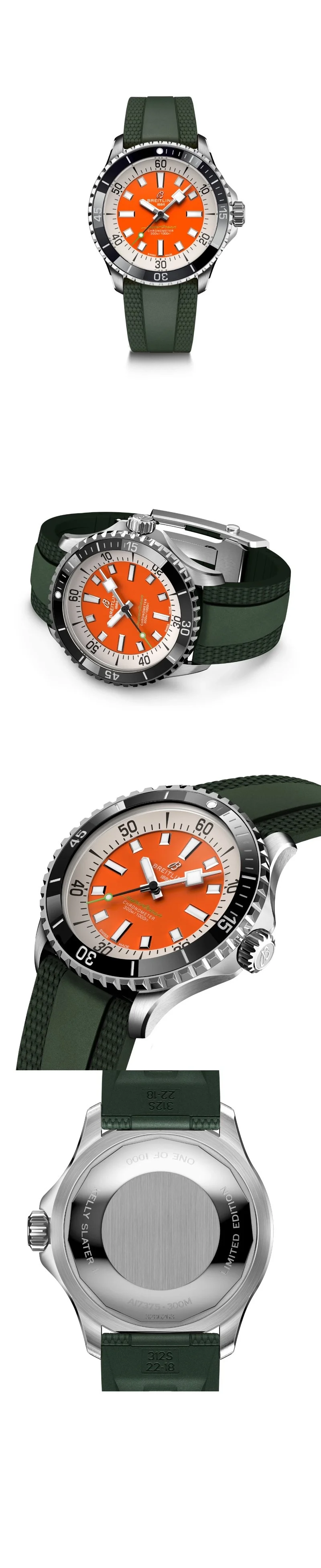 브라이틀링 슈퍼오션 42 오렌지 다이얼