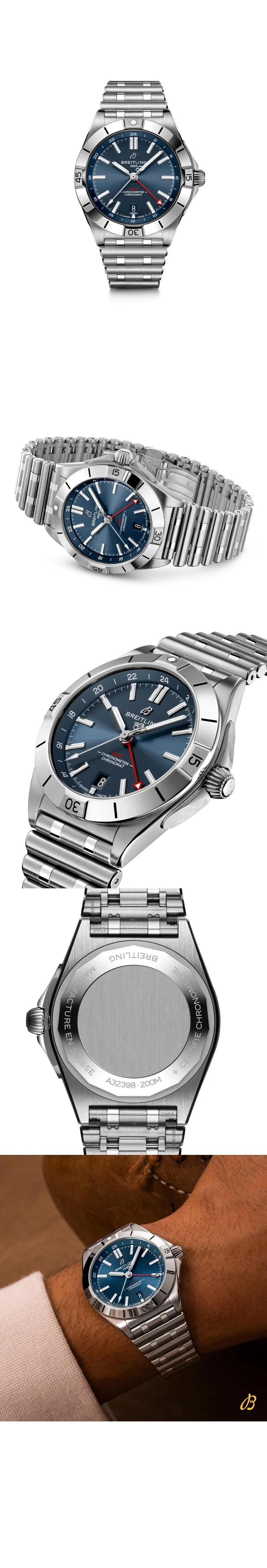 브라이틀링 크로노맷 GMT 40 블루 다이얼