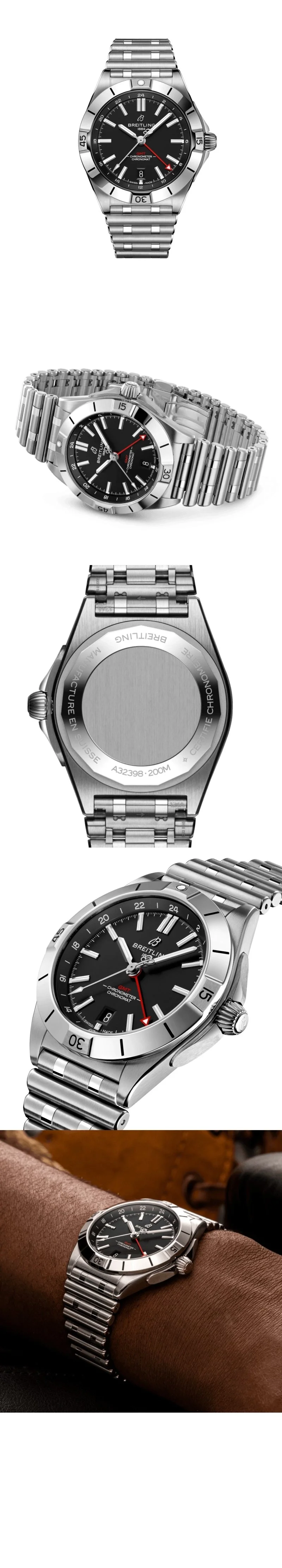 브라이틀링 크로노맷 40 블랙 다이얼