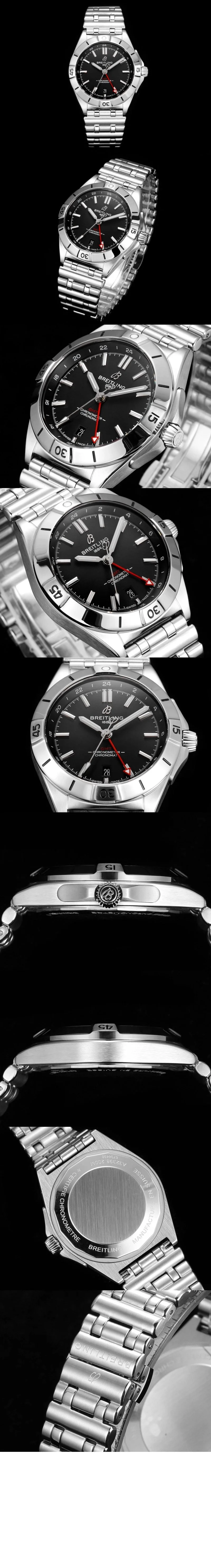 브라이틀링 크로노맷 40 블랙 다이얼