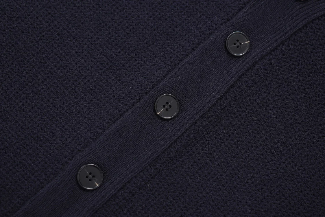 메종 마르지엘라 엘보우 패치 가디건 네이비