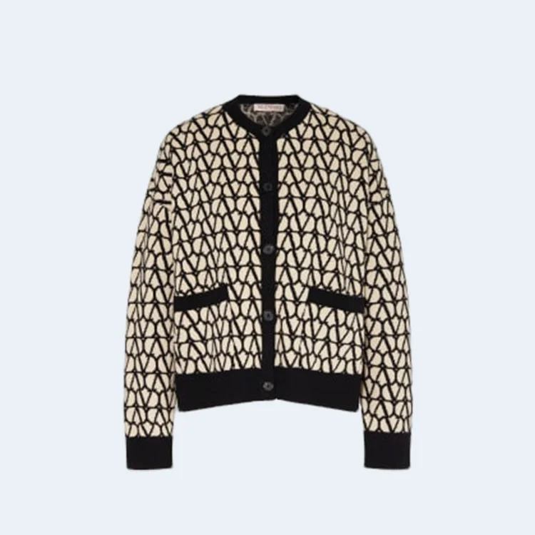 발렌티노 퓨어 뉴 울 가디건