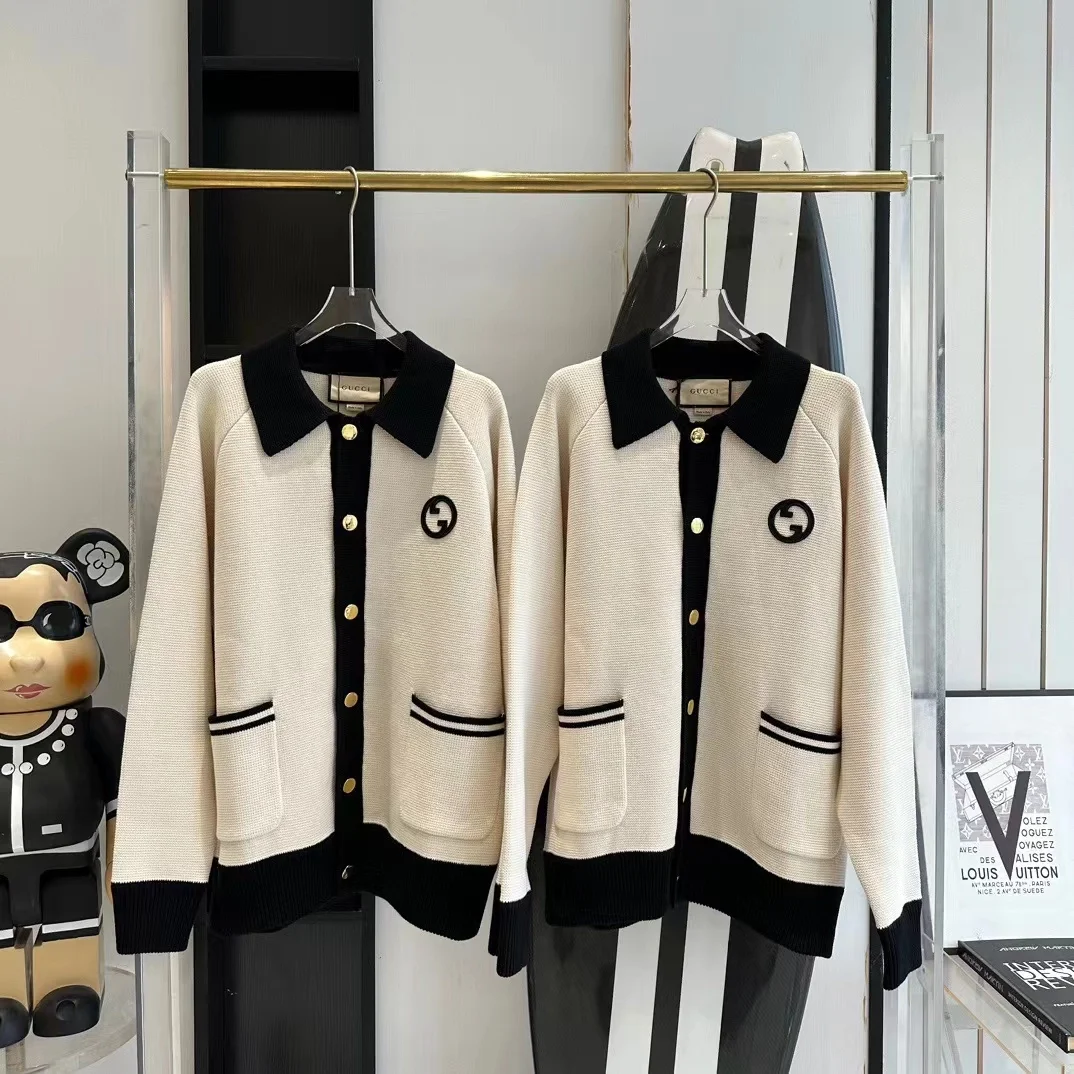구찌 인터로킹 G 폴로 가디건