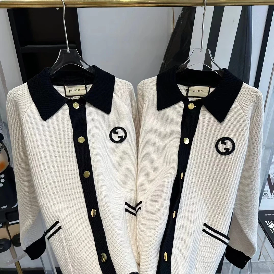 구찌 인터로킹 G 폴로 가디건
