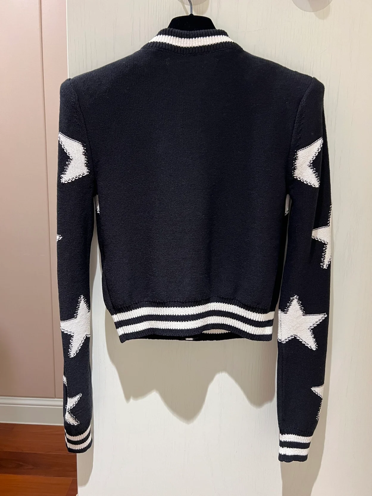 발망 블랙 코튼 블렌드 가디건