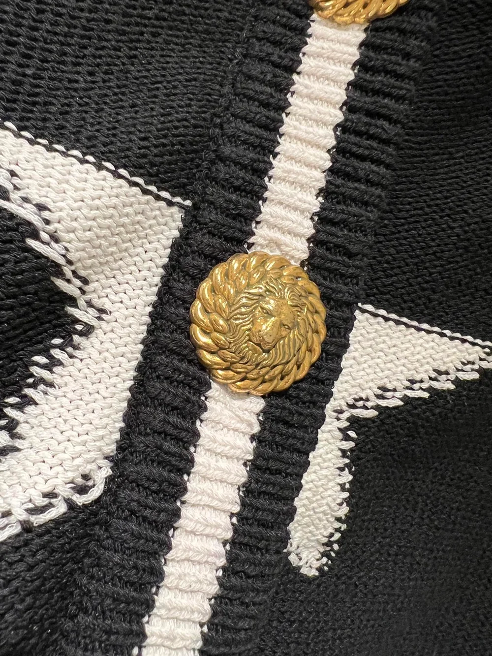 발망 블랙 코튼 블렌드 가디건