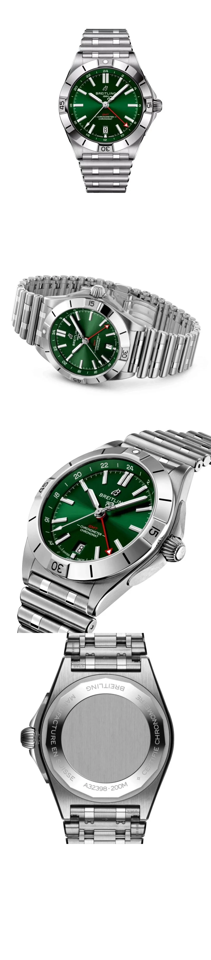브라이틀링 크로노맷 GMT 40 그린