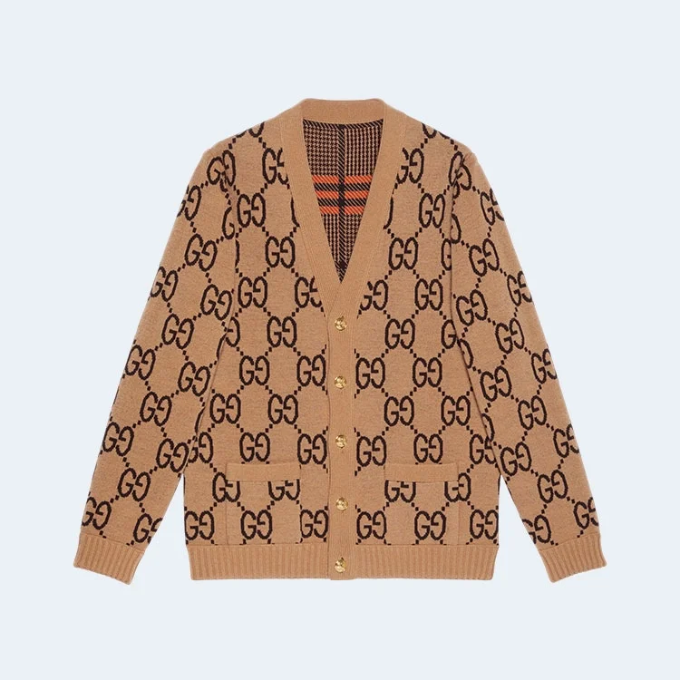 구찌 리버서블 니트 울 가디건