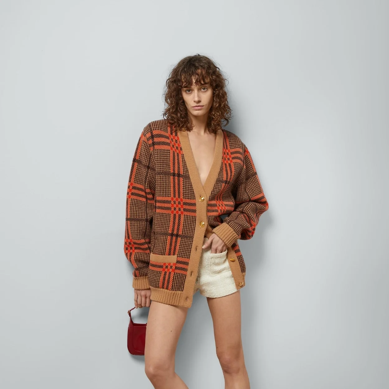 구찌 리버서블 니트 울 가디건