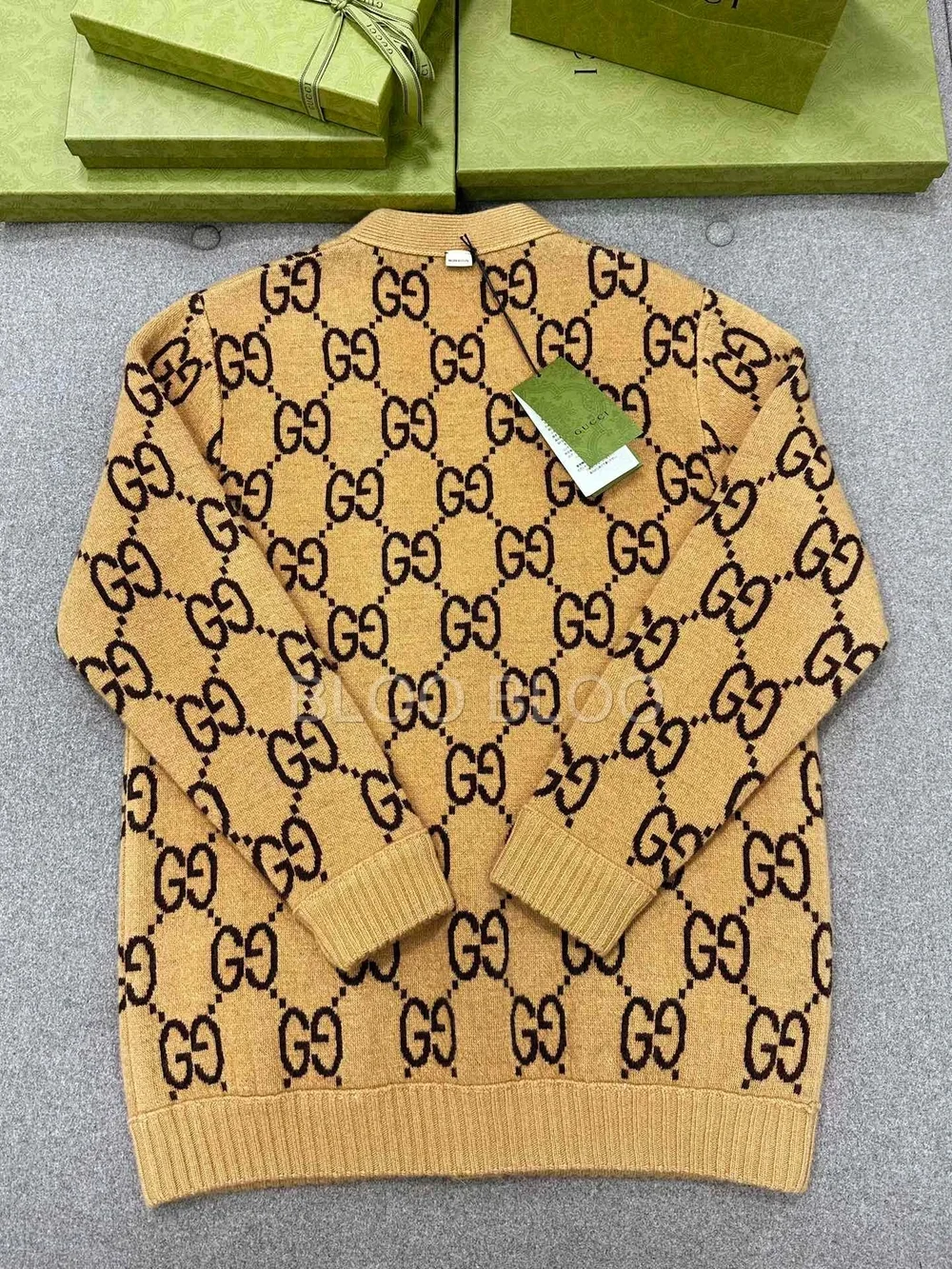 구찌 리버서블 니트 울 가디건