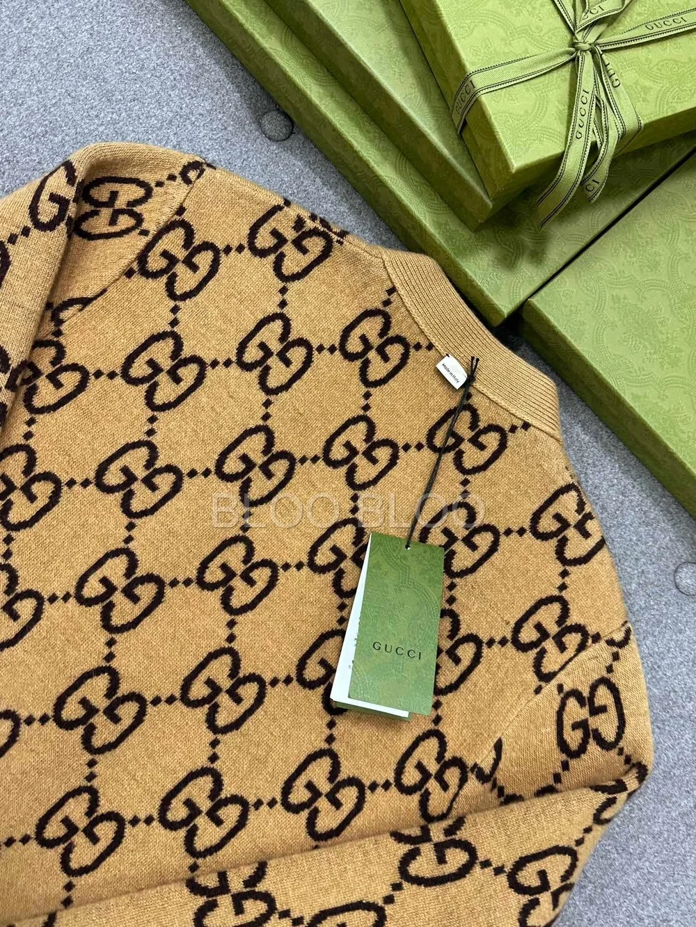 구찌 리버서블 니트 울 가디건