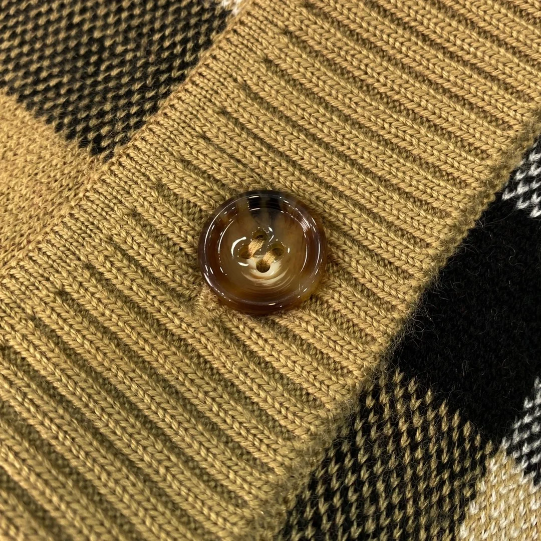 버버리 체크 울 블렌드 가디건