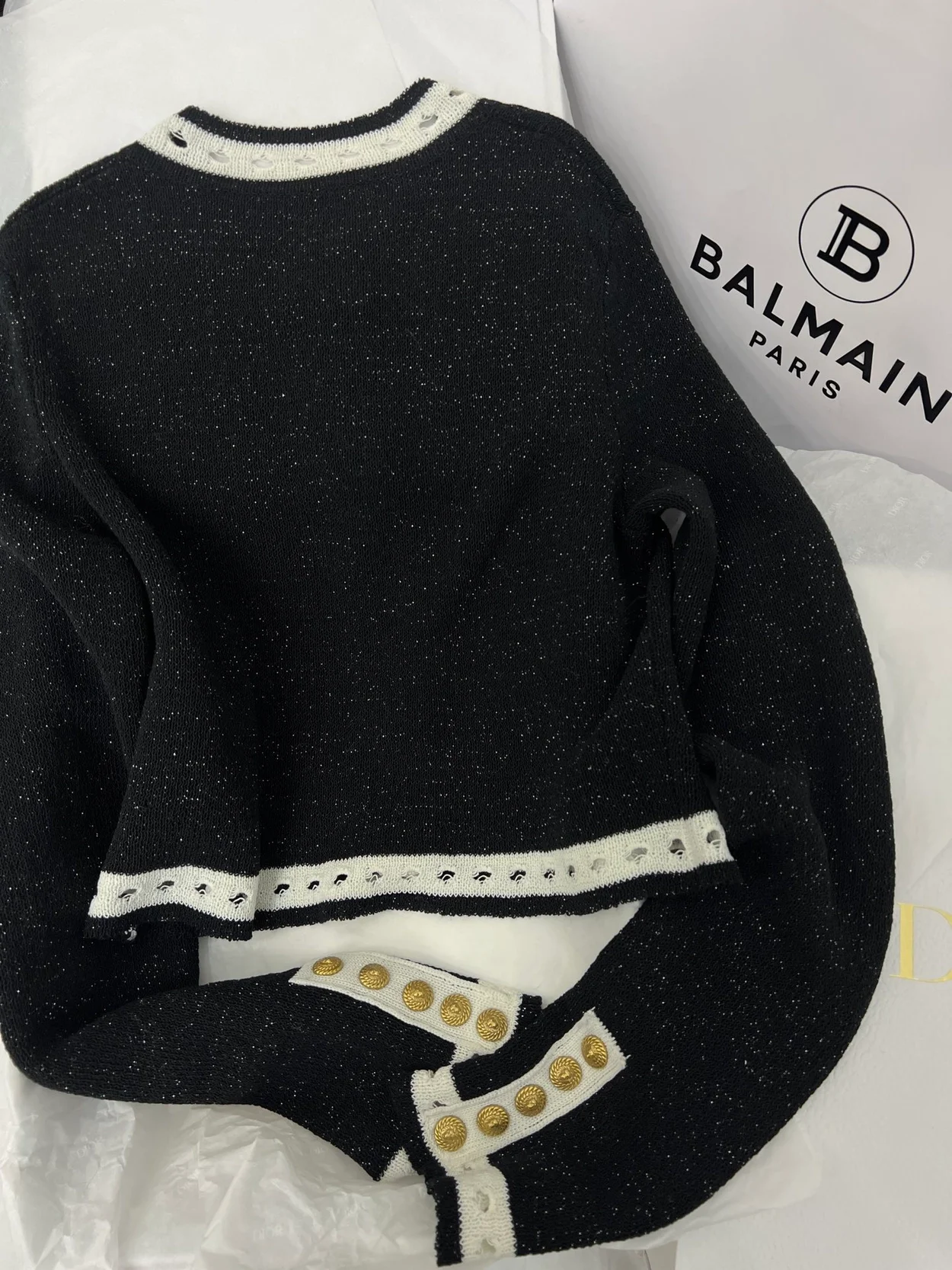 발망 임벨리시드 니트 가디건