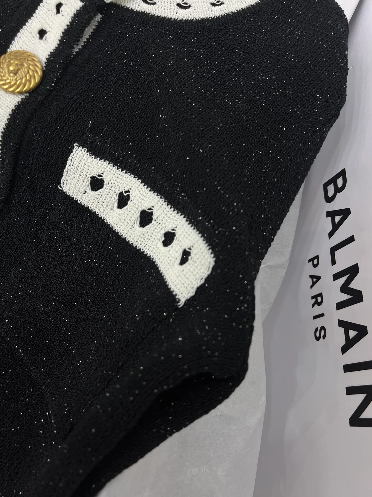 발망 임벨리시드 니트 가디건