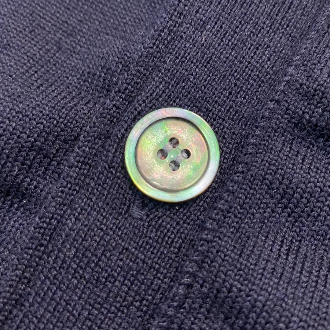 톰브라운 삼선 라인 네이비 니트 가디건