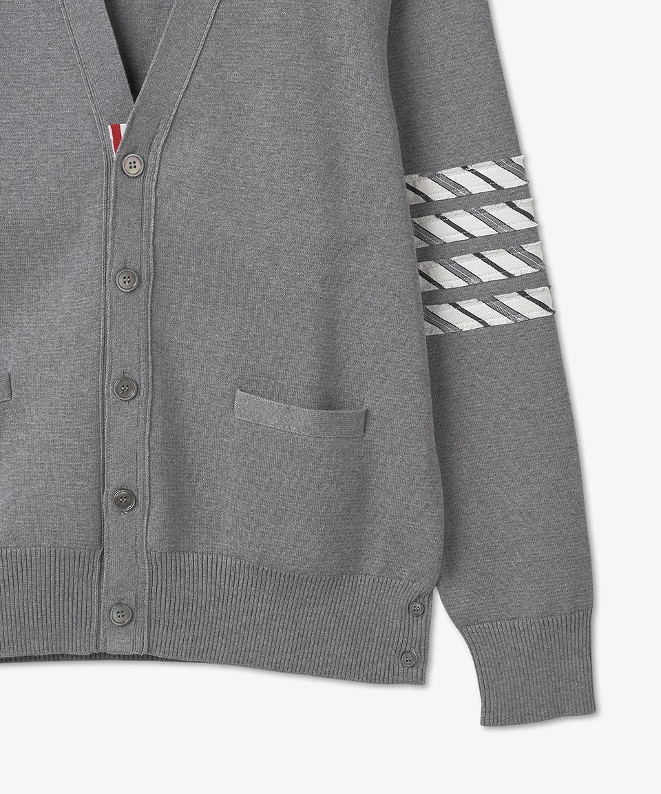 톰브라운 4바 밀라노 스티치 실크 가디건