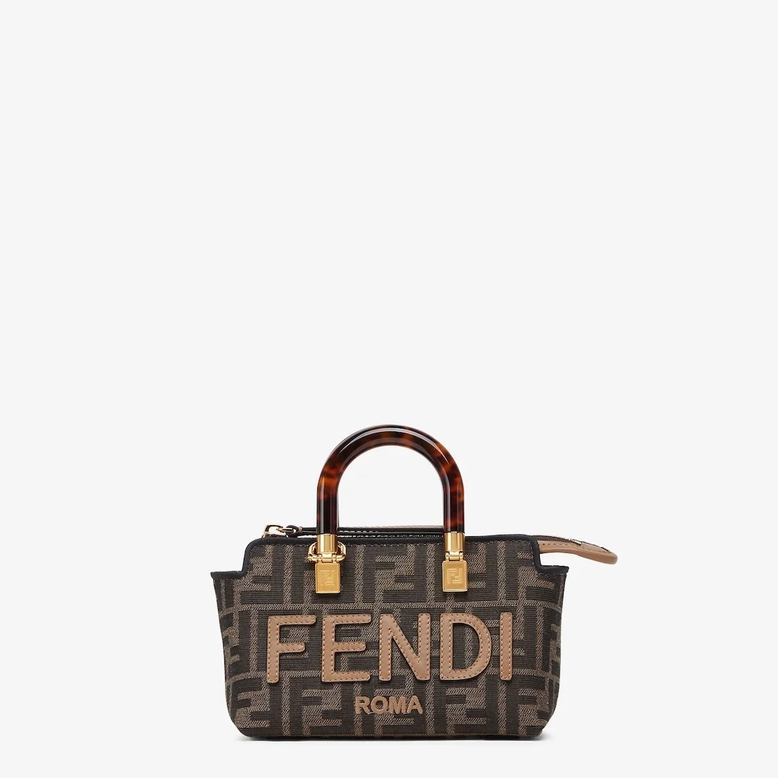 펜디 바이 더 웨이 미니 보스턴 백 브라운