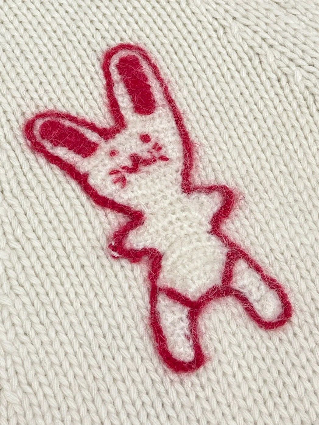 구찌 레빗 엠브로이드 브이넥 가디건