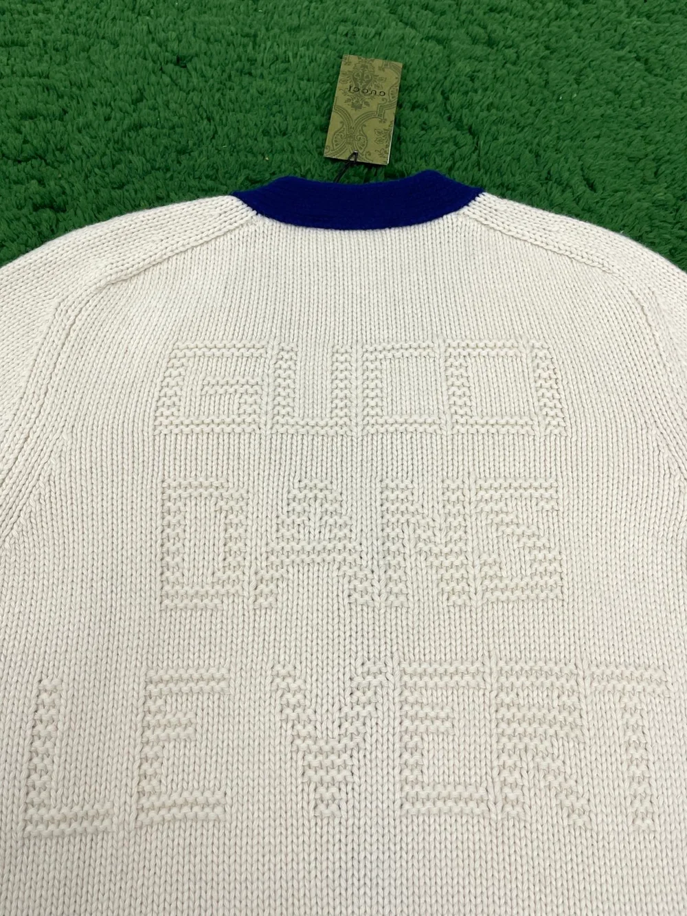 구찌 레빗 엠브로이드 브이넥 가디건