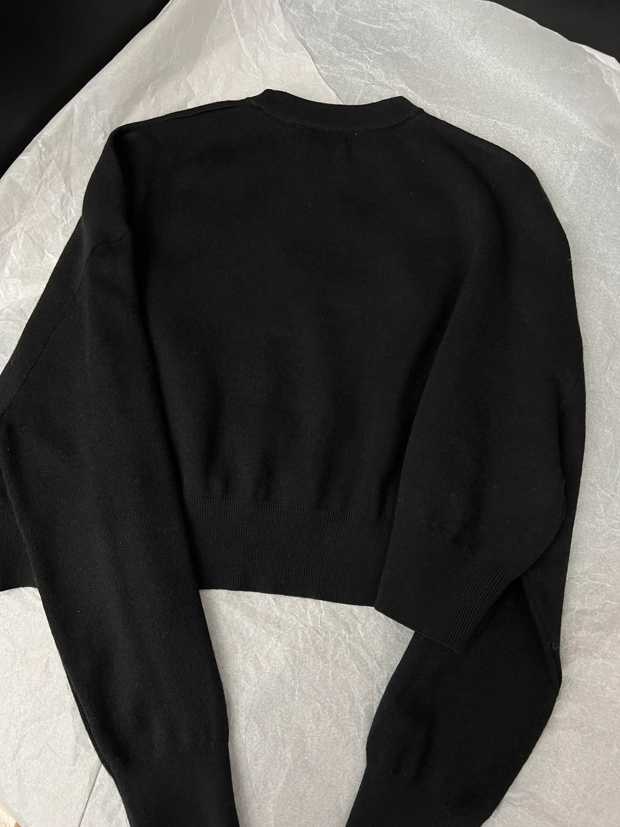 막스마라 SIR 크롭 울 자카드 니트