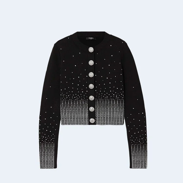 발망 크리스탈 엠벨리시드 니트 가디건