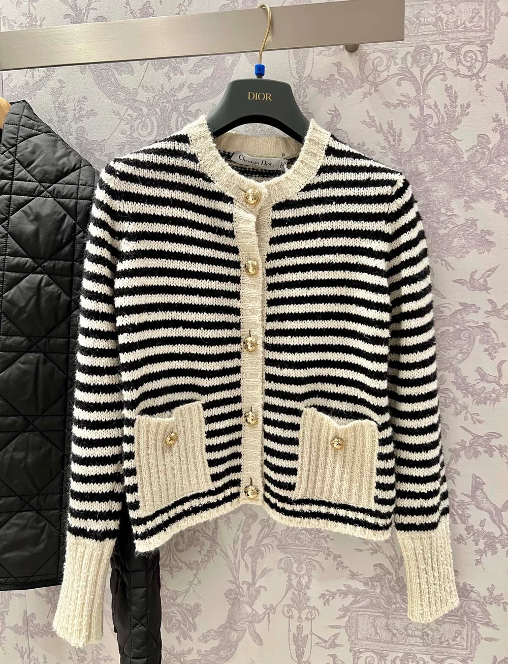 디올 마리니에르 울 니트 가디건