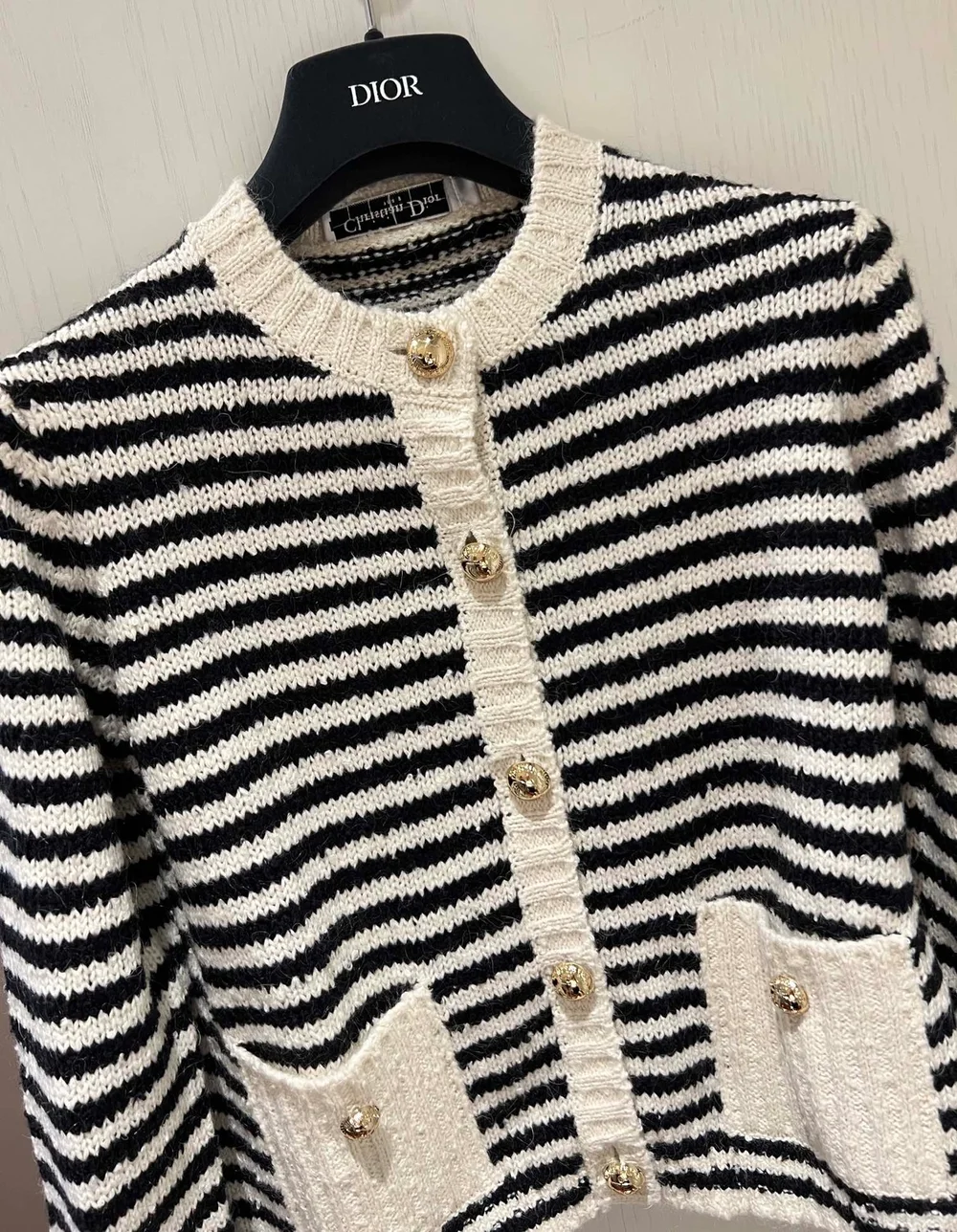 디올 마리니에르 울 니트 가디건