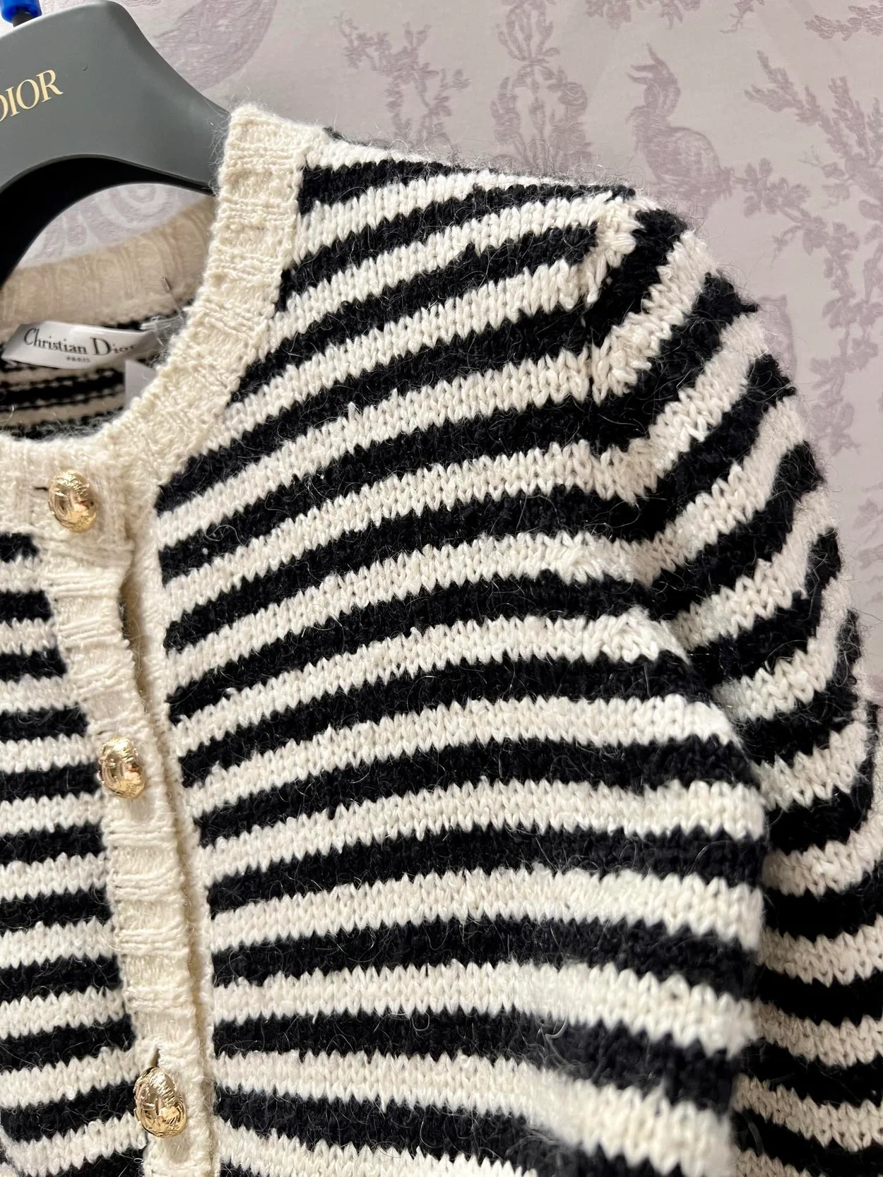 디올 마리니에르 울 니트 가디건