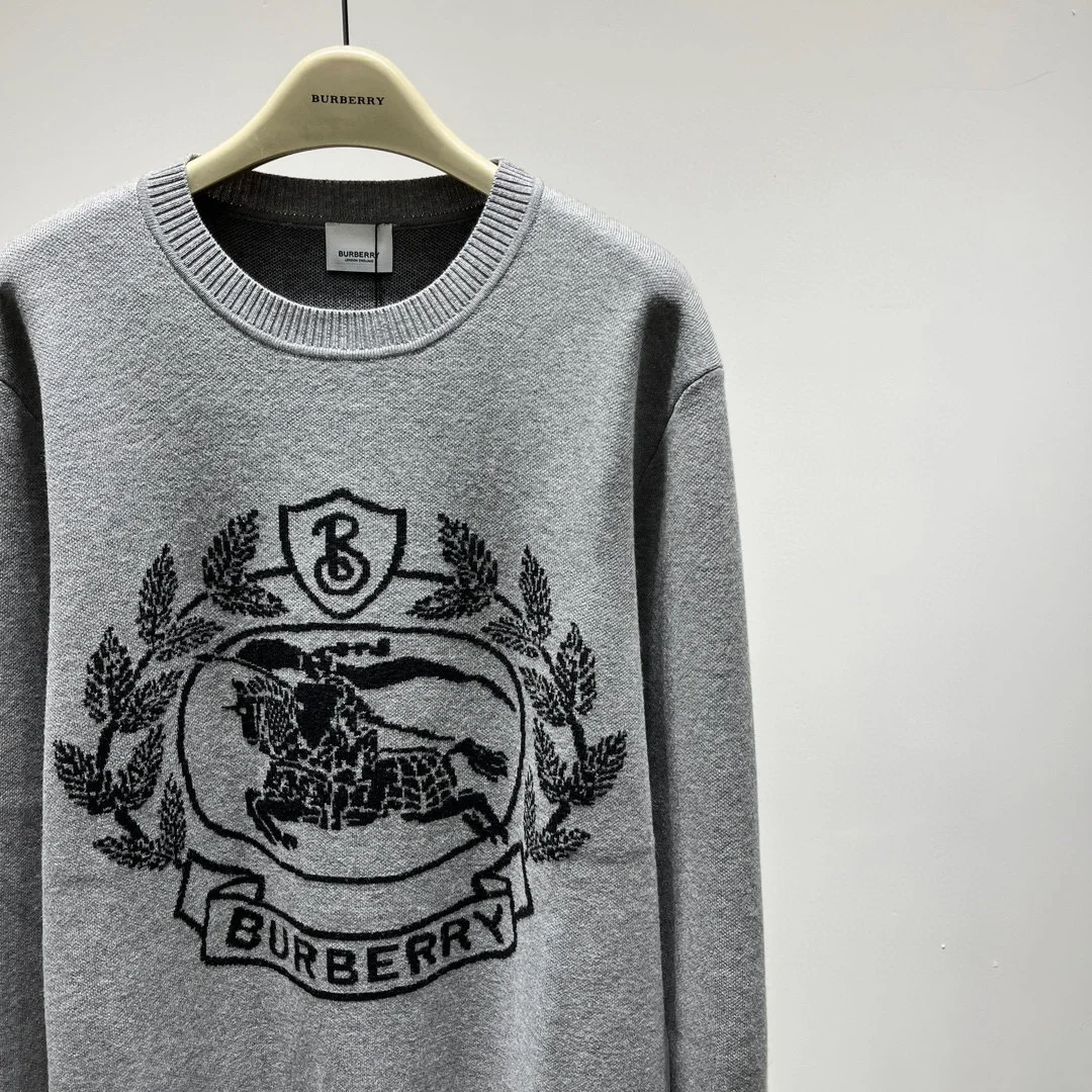 버버리 ekd 울 자카드 오버사이즈 니트