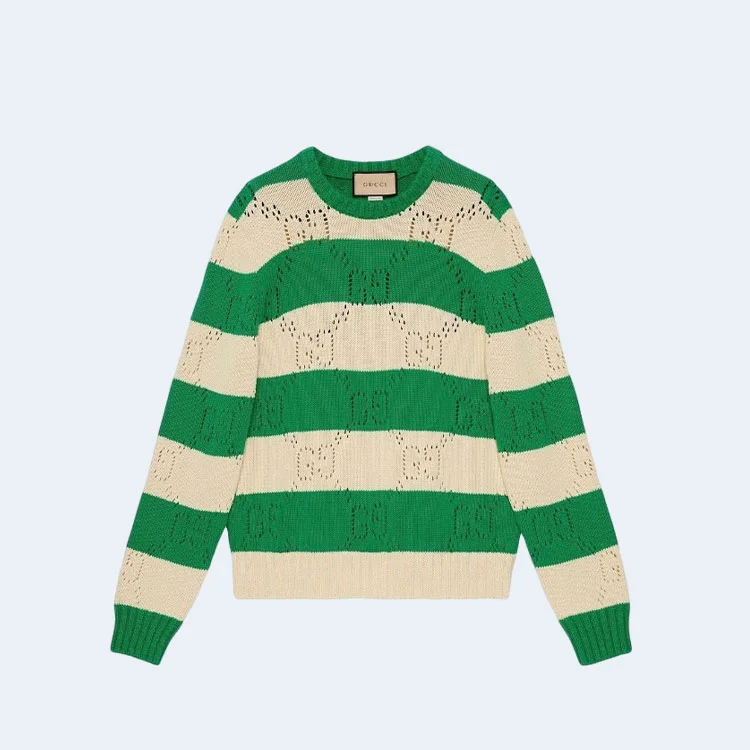 구찌 GG 레이스 스트라이프 니트