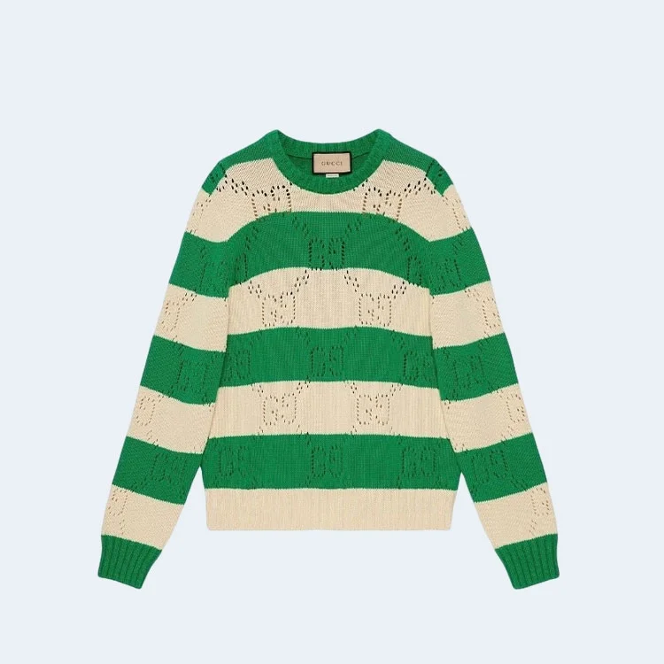 구찌 GG 레이스 스트라이프 니트
