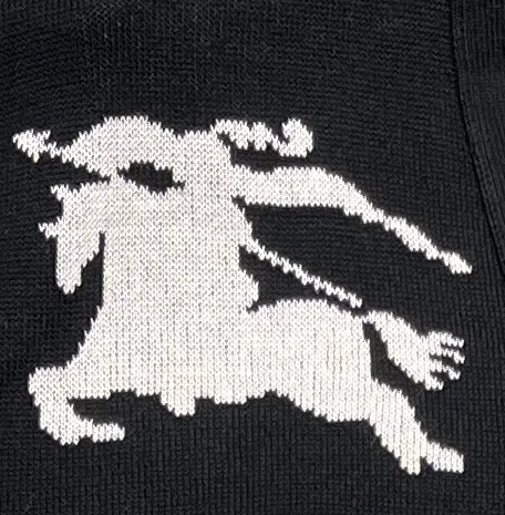 버버리 EKD 코튼 가디건 블랙