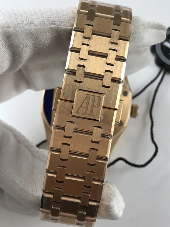 오데마피게 로얄오크 15400 블루 다이얼 골드 박스