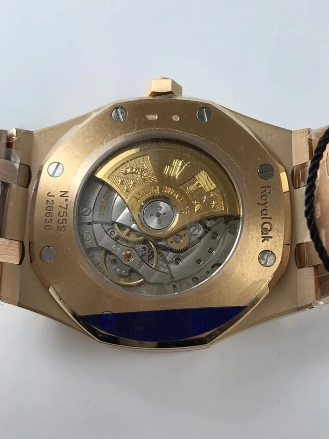 오데마피게 로얄오크 15400 블루 다이얼 골드 박스