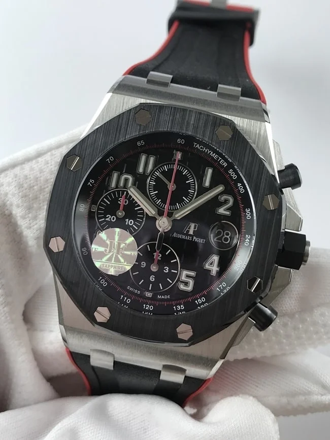 오데마피게 로얄오크 다크나이트 러버 스트랩