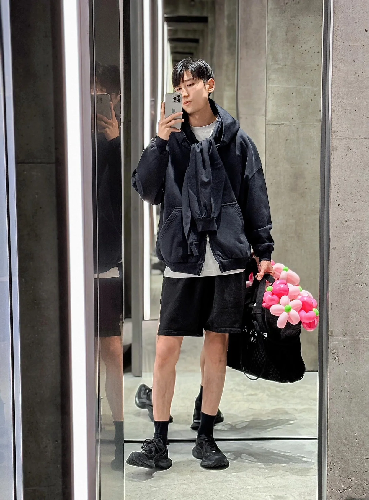 발렌시아가 유니티 스포츠 아이콘 인코그니토 후드집업