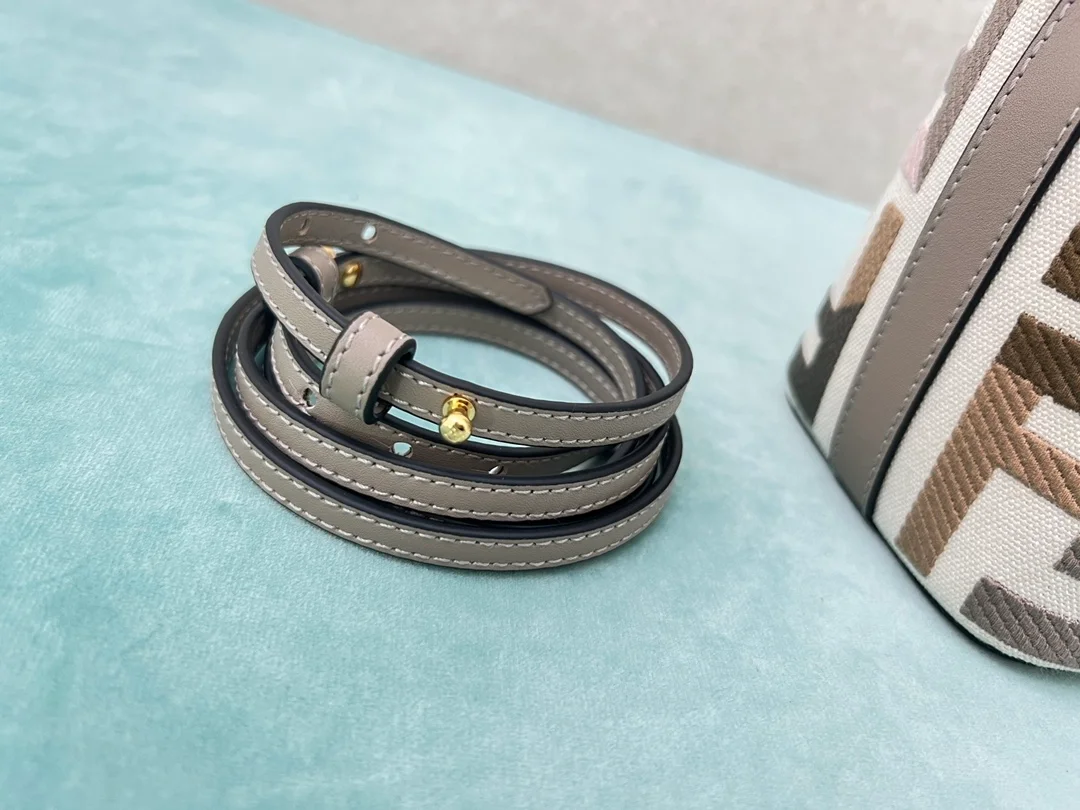 펜디 몬트레조 FF 멀티 컬러 캔버스 미니백