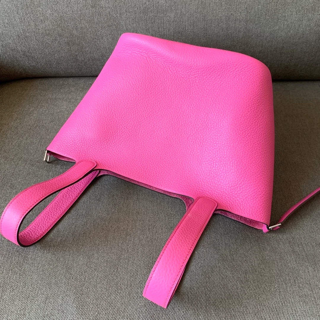 에르메스 피코탄 MM Rose shocking 백