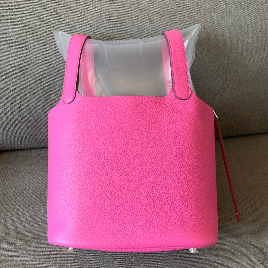 에르메스 피코탄 MM Rose shocking 백