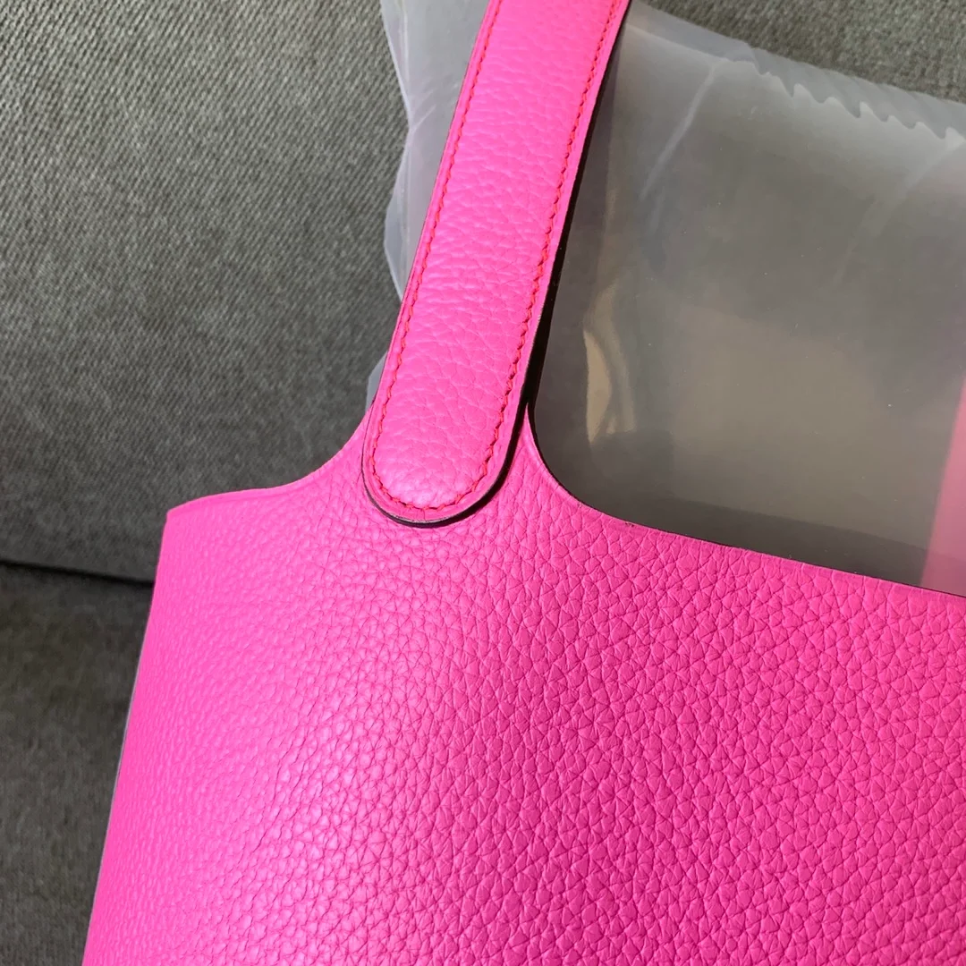 에르메스 피코탄 MM Rose shocking 백