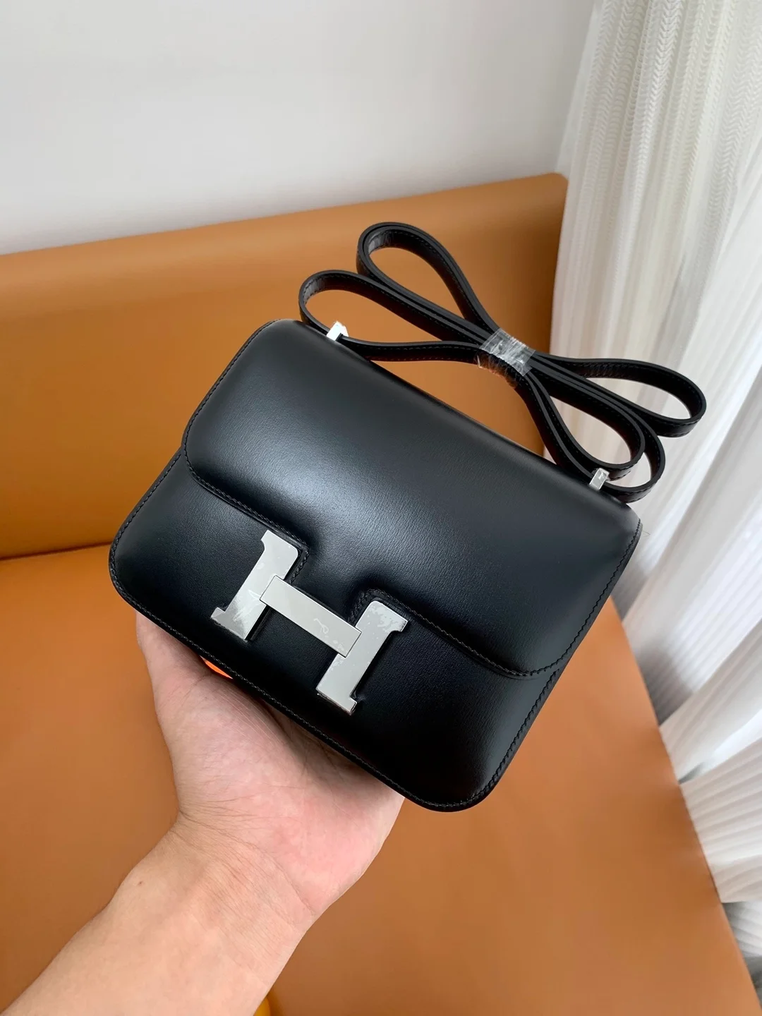 에르메스 콘스탄스 18 Noir Boxcalf 백