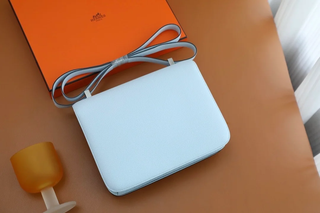 에르메스 콘스탄스 24 Blue brume Epsom 백