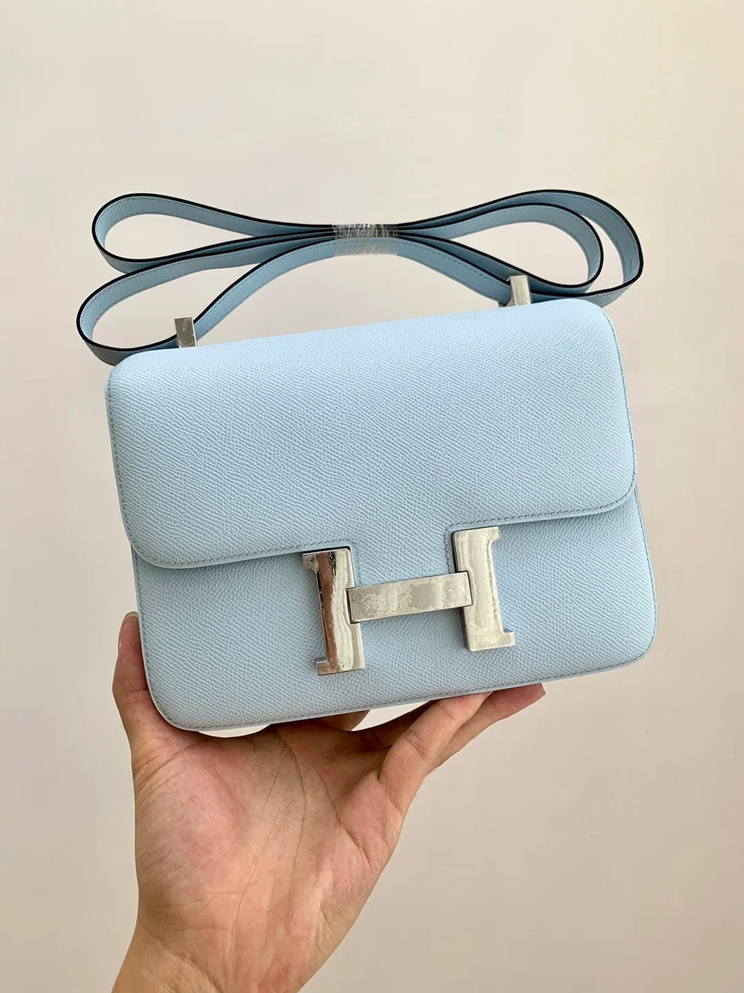 에르메스 콘스탄스 24 Blue brume Epsom 백