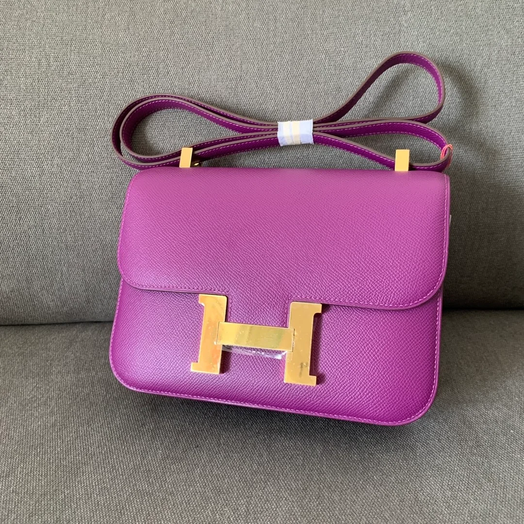 에르메스 콘스탄스 24 Anemone purple Epsom 백