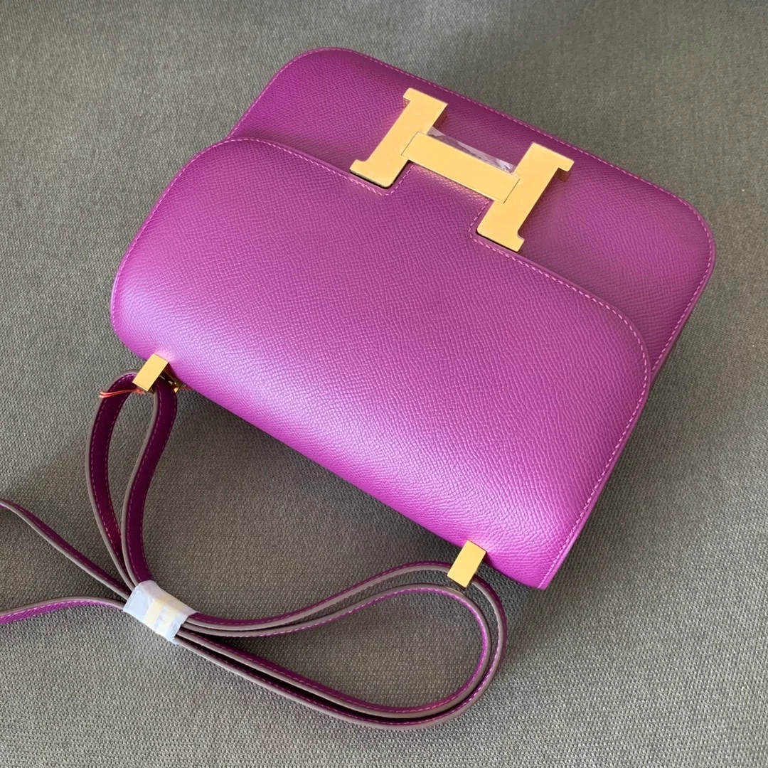 에르메스 콘스탄스 24 Anemone purple Epsom 백