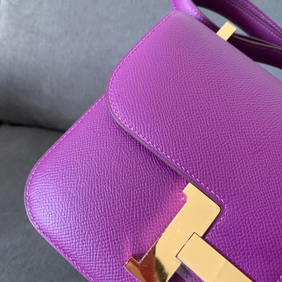 에르메스 콘스탄스 24 Anemone purple Epsom 백