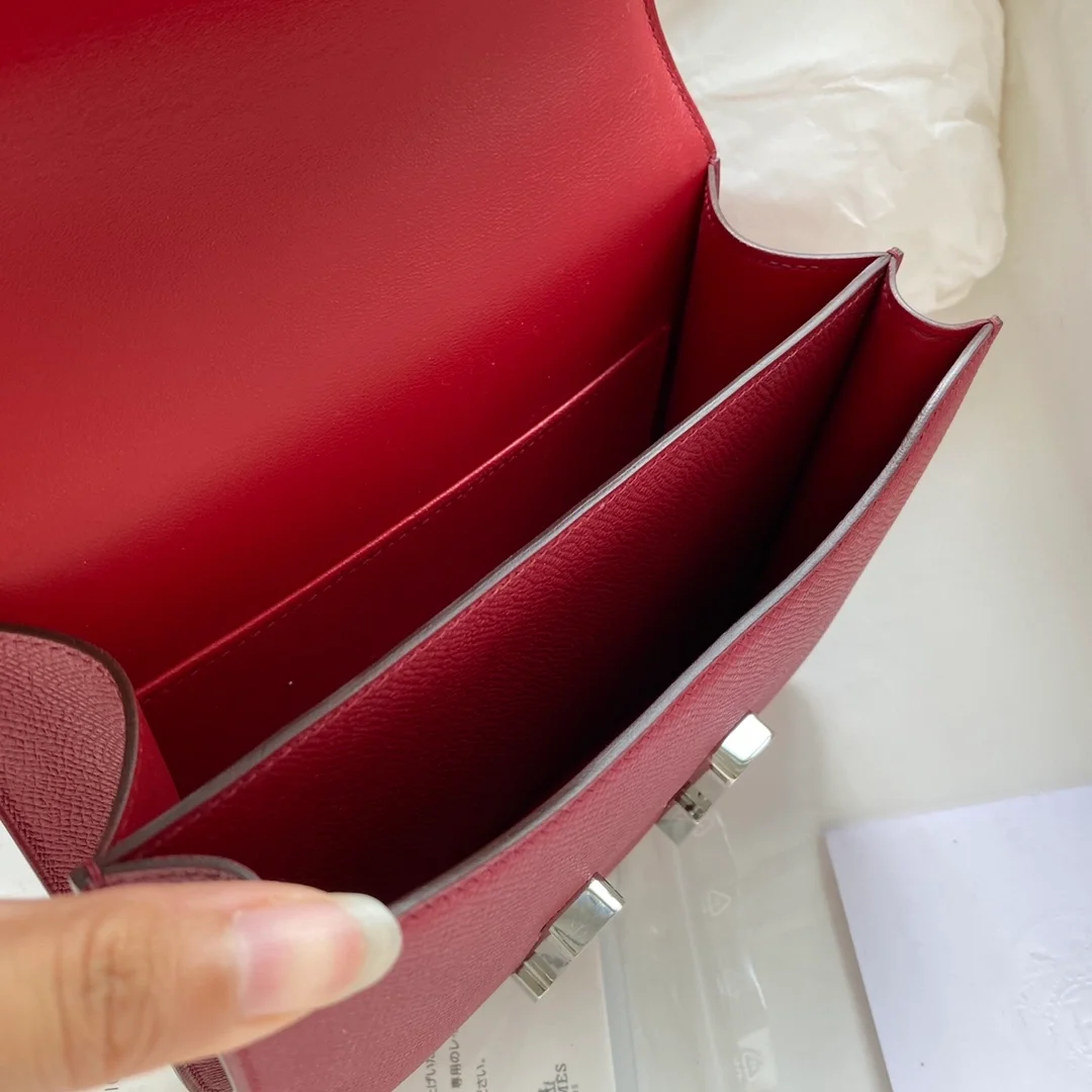 에르메스 콘스탄스 18 Rouge grenade Epsom 백