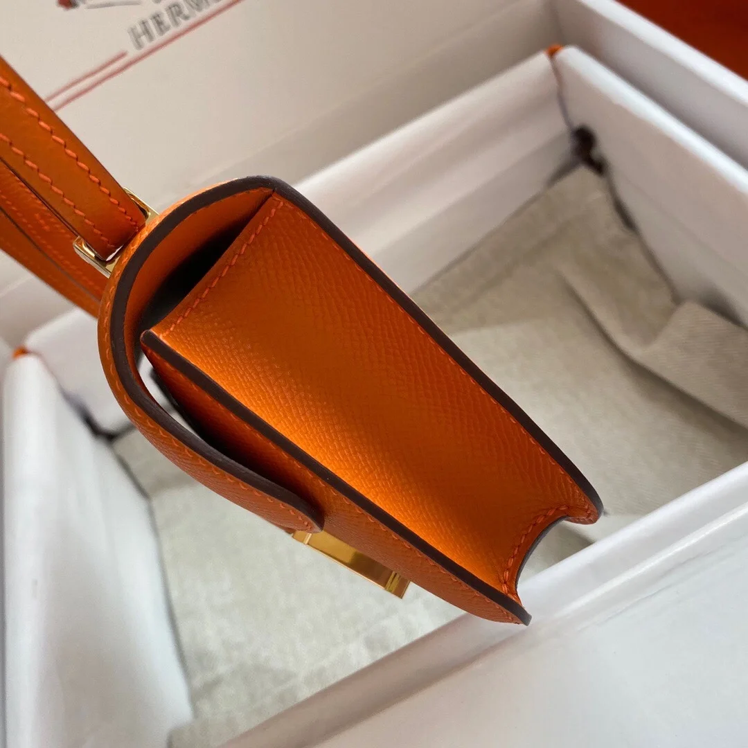 에르메스 콘스탄스 14 Orange Epsom 백