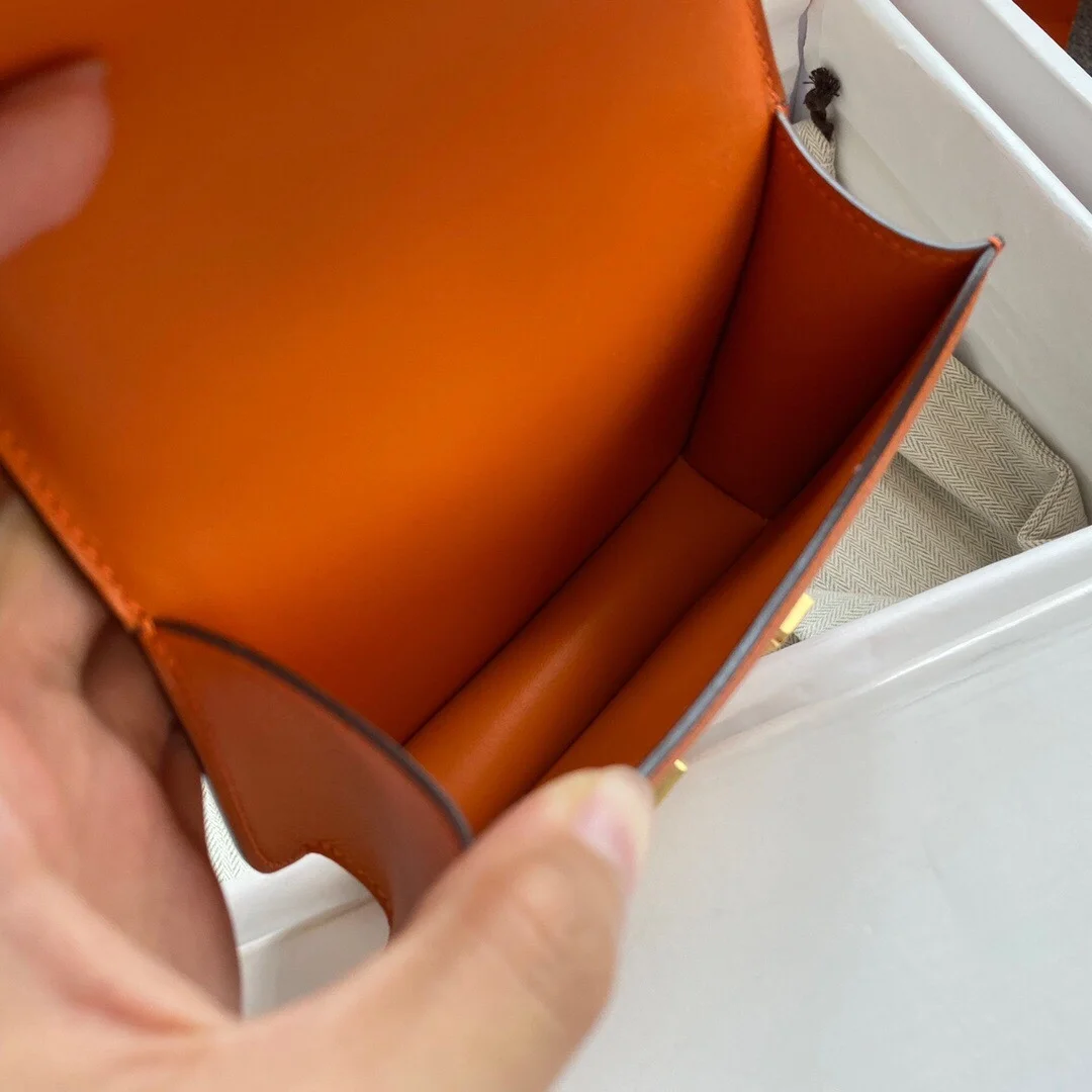 에르메스 콘스탄스 14 Orange Epsom 백