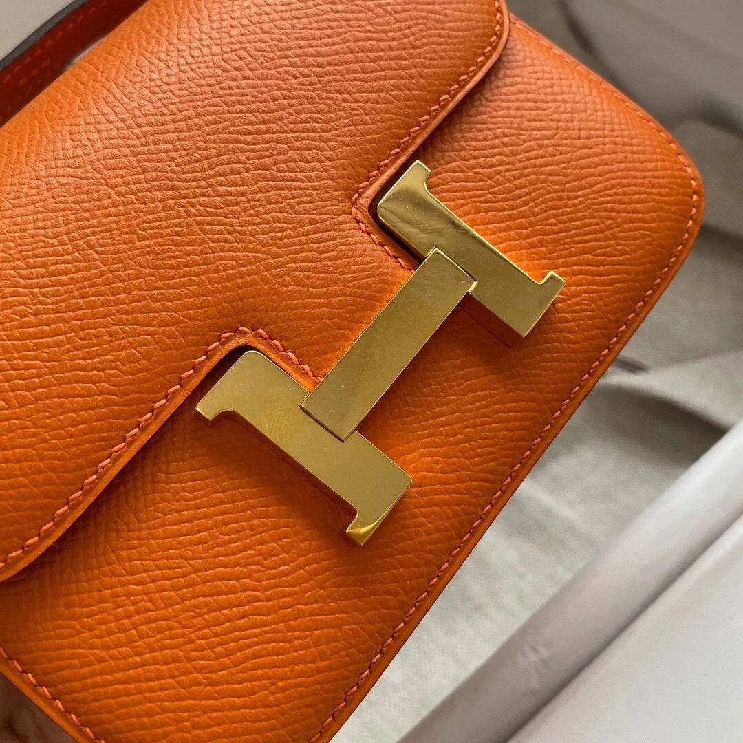 에르메스 콘스탄스 14 Orange Epsom 백